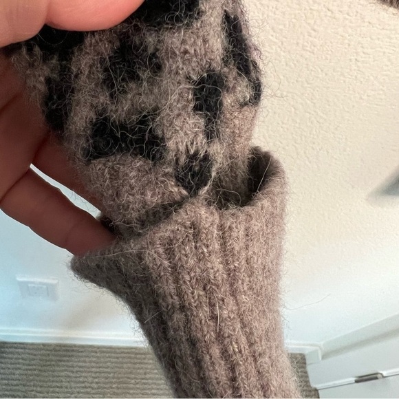 Marissa Webb Nelli Leopard Crewneck Pullover extra small - Picture 5 of 10